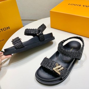 lv 선셋 컴포트 플랫 샌들