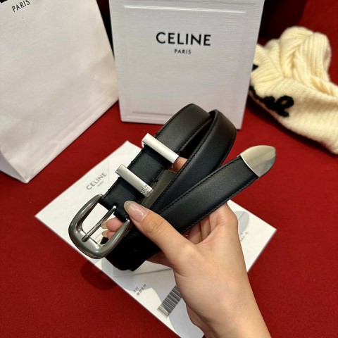 celin* 레더 벨트 1.8cm