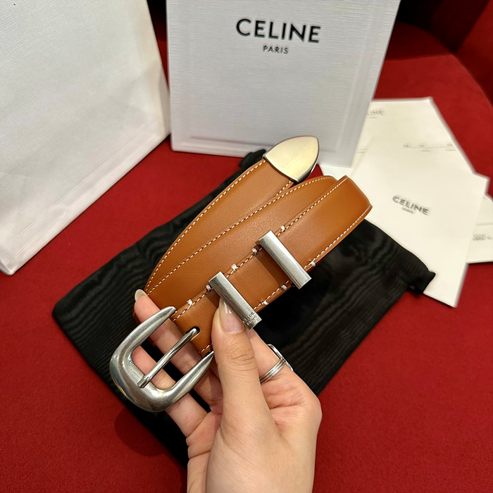 celin* 레더 벨트 1.8cm