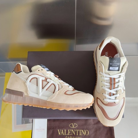 23ss valenti*o V 로고 페이스 로우탑 스니커즈