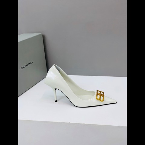 balenciag* 스퀘어 나이프 BB 펌프스 (굽 8cm)