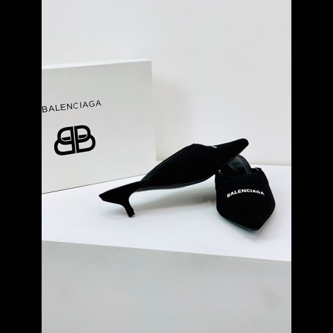 balenciag* 레터링 뮬 (굽 4cm)