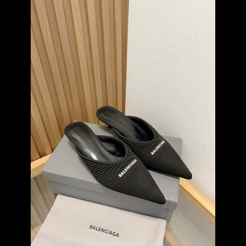 balenciag* 레터링 뮬 (굽 4cm)