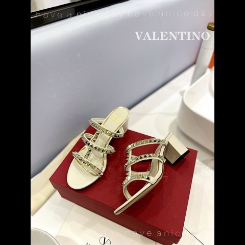 valenti*o 락스터드 슬리퍼 (굽 6cm)