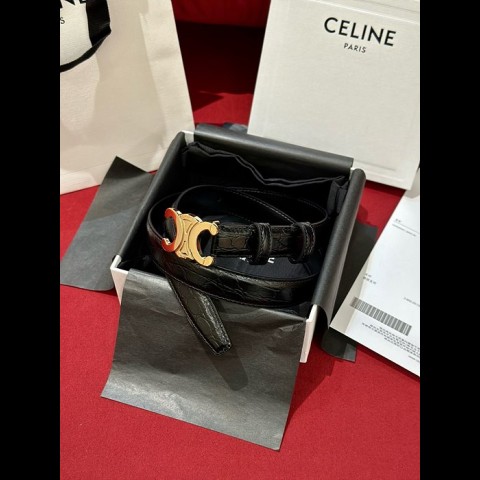 celin* 트리오페 벨트 2.5cm 