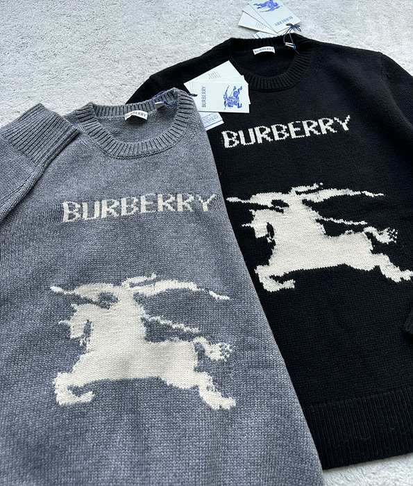 burber*y EKD 울 캐시미어 스웨터