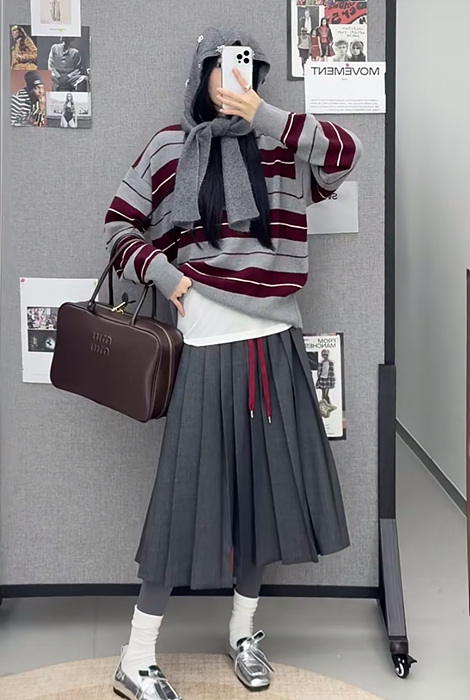 miu mi* 가죽 보 백 5bb117 [정품급]