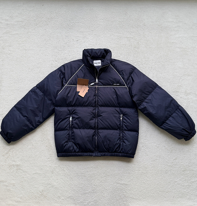 miu mi* 패치 다운 재킷 (공용)